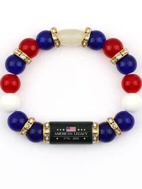 Red, White, Blue 250th Anniversary Stretch Bracelet